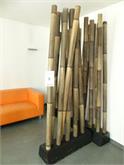 009) Abtrennungselemente Bambus dick, 4 Stk.